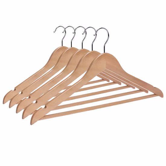 2021 Best Selling in USA Amazon Wooden Clothes Hanger Custom Colored Wood Hangers for Cloths